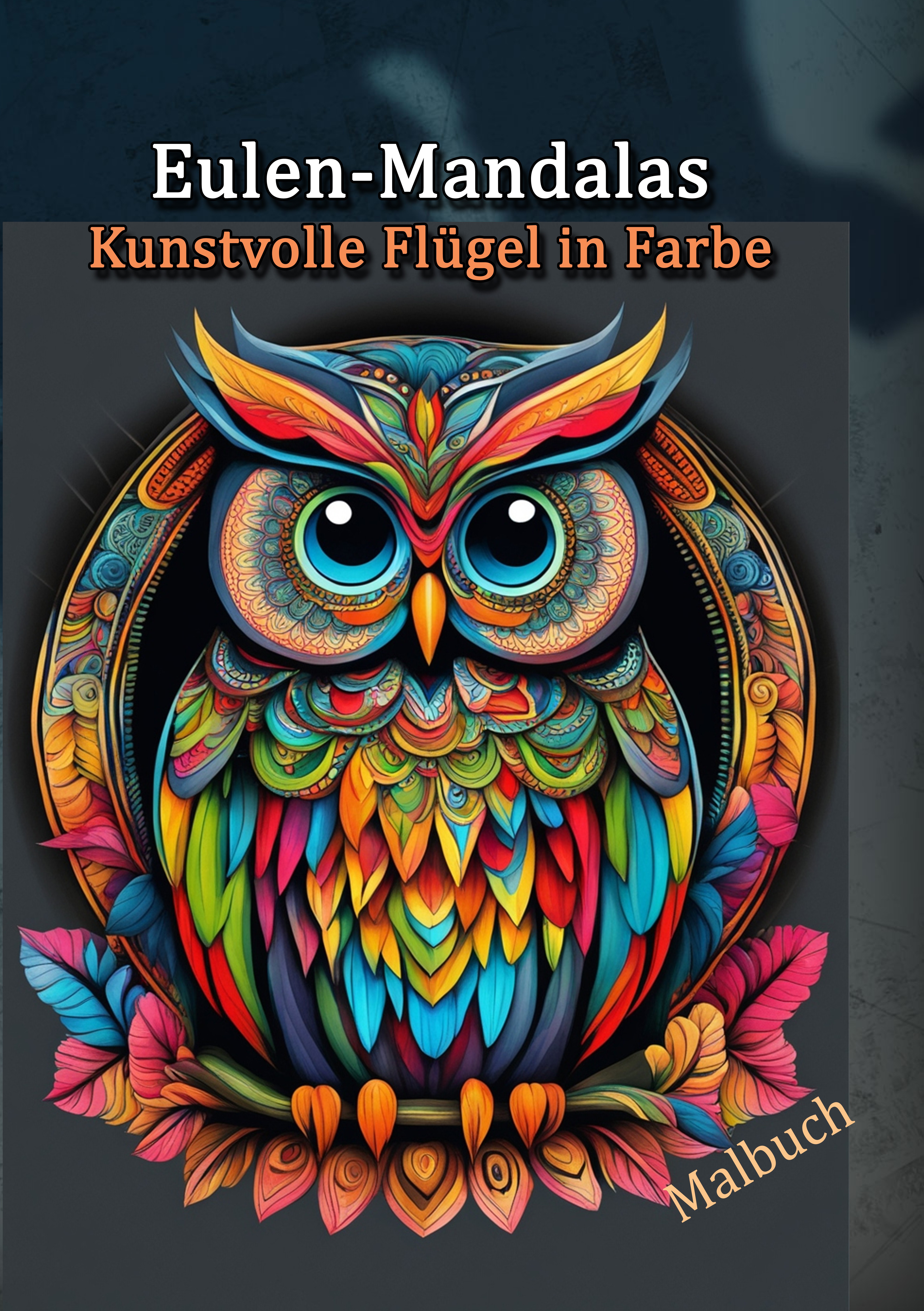 Eulen-Mandalas: Kunstvolle Flügel in Farbe